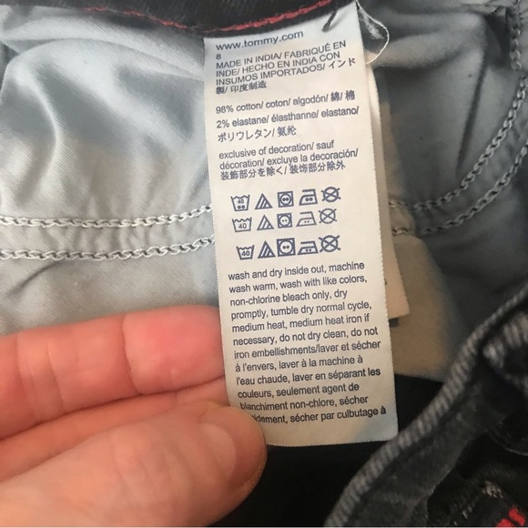 Tommy Hilfiger Denim Pinstripe Straight Leg Jeans - Picture 11 of 13